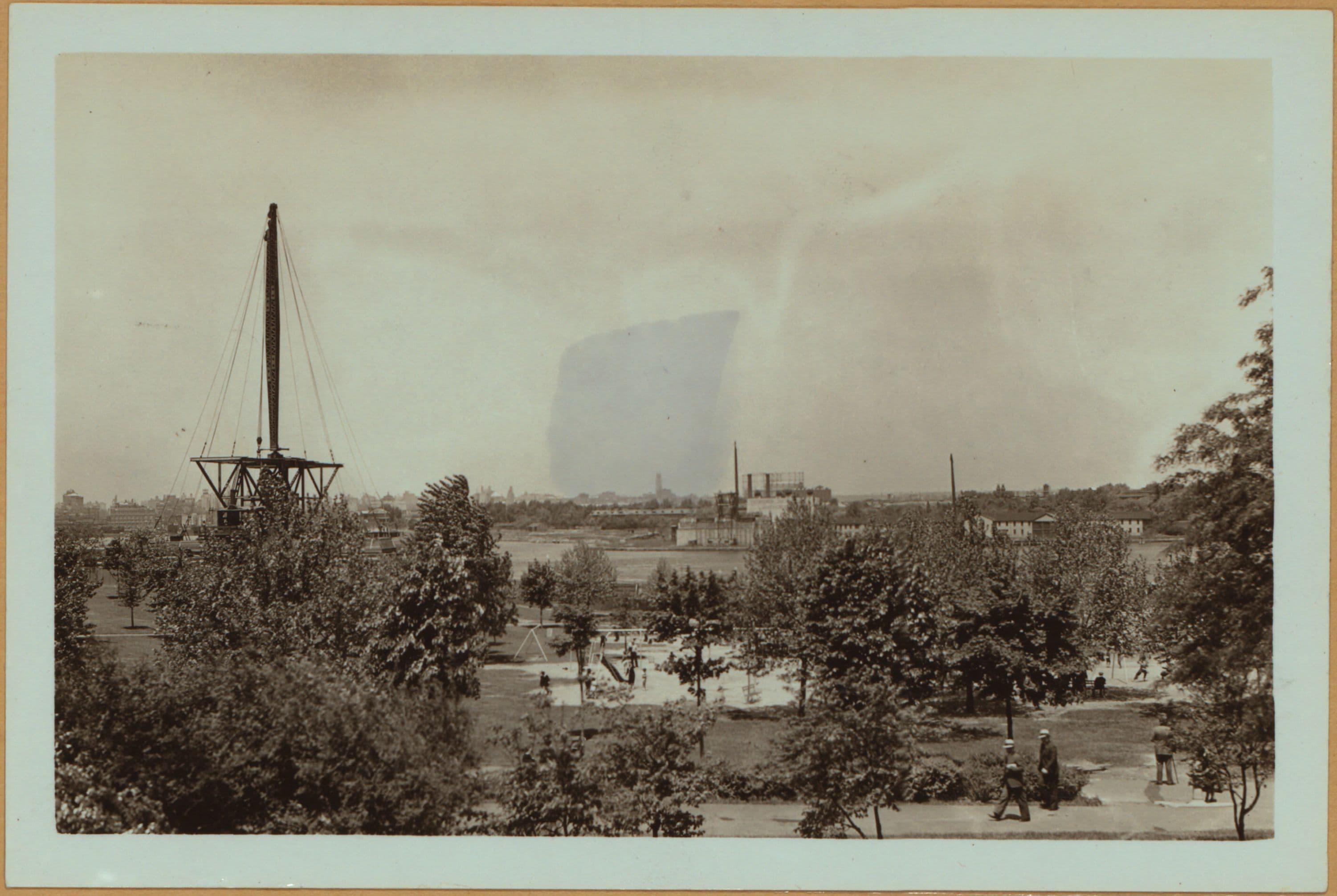 Bridges - Triborough Bridge - [Construction - Bridge anchorage in Queens.]