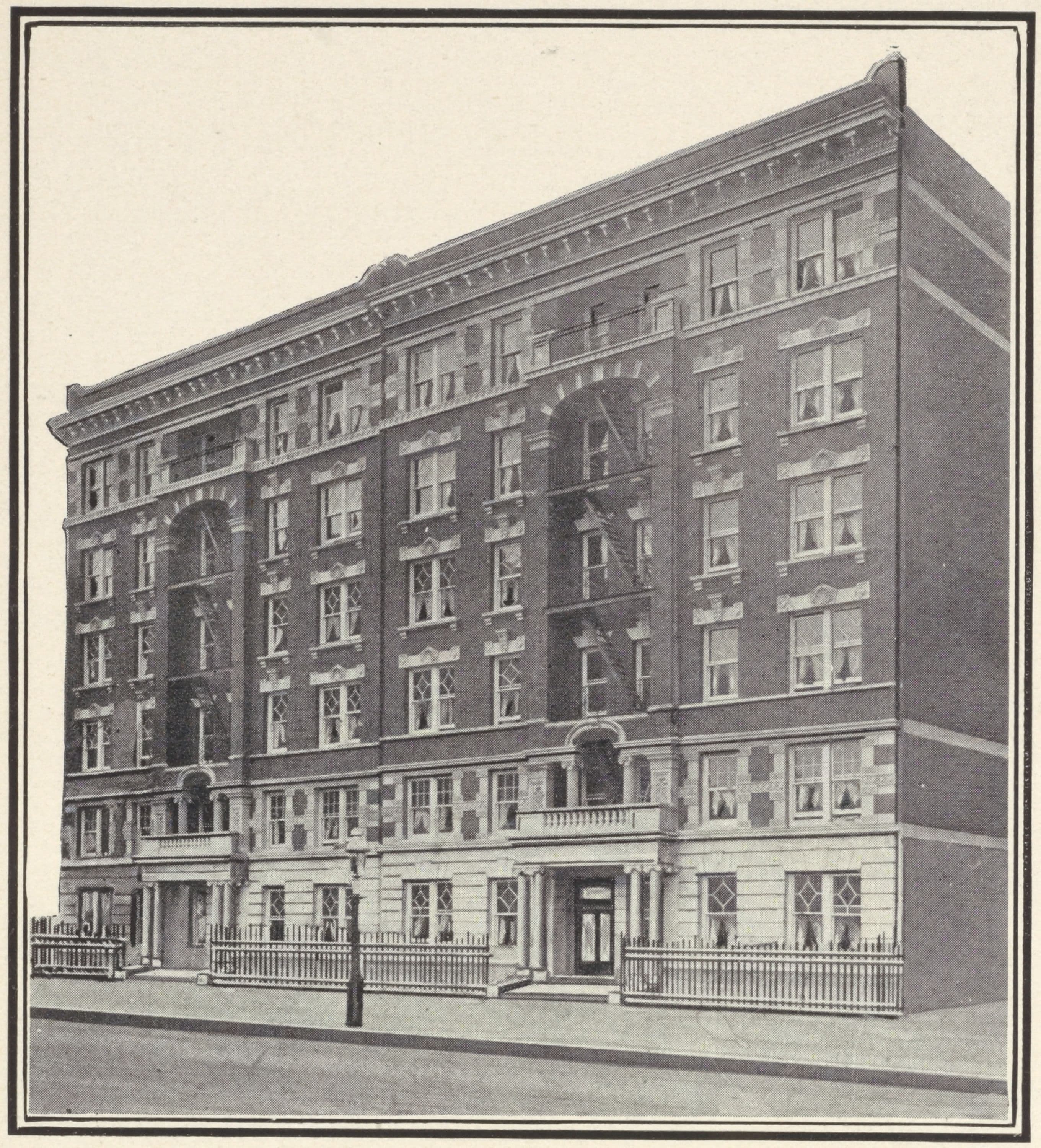 The Stamford and The Arlington, 502-504 and 506-508 West 113th Street; Plan of first floor; Plan of upper floors.