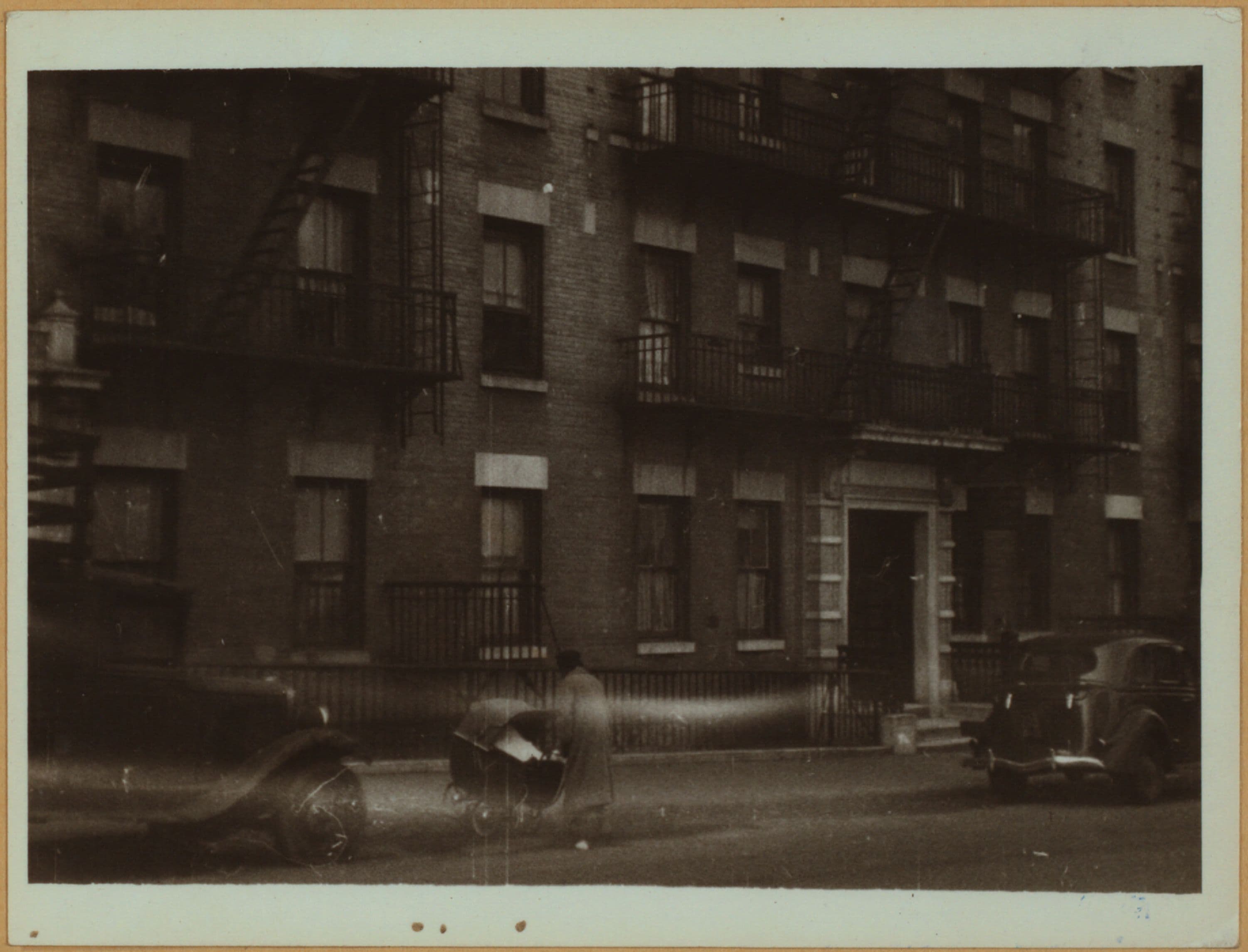 Social conditions - Housing - Views of tenements in poor neighborhoods of Manhattan.