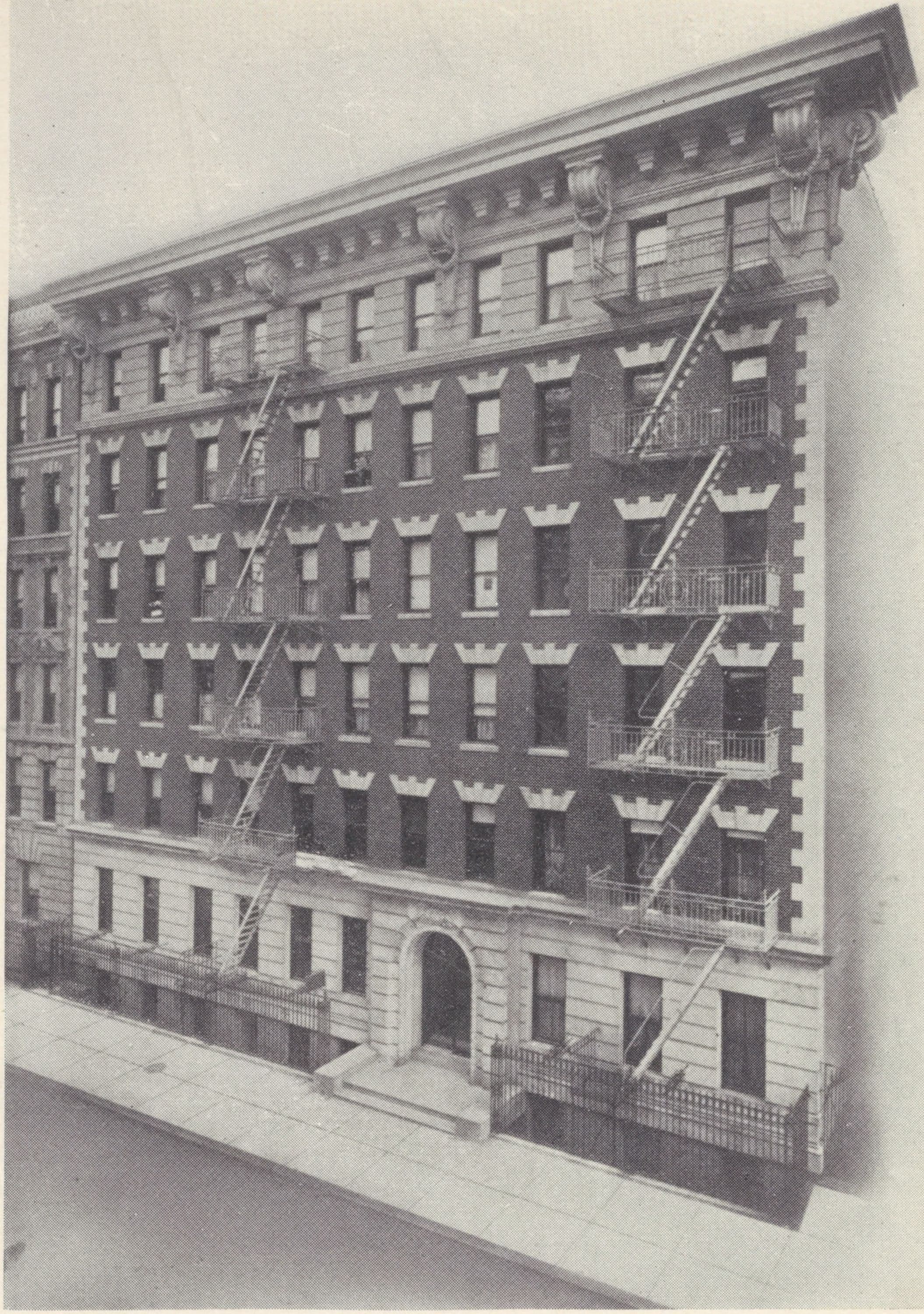 The Florentine, 540-542 West 124th Street; Plan of first floor; Plan of upper floors.