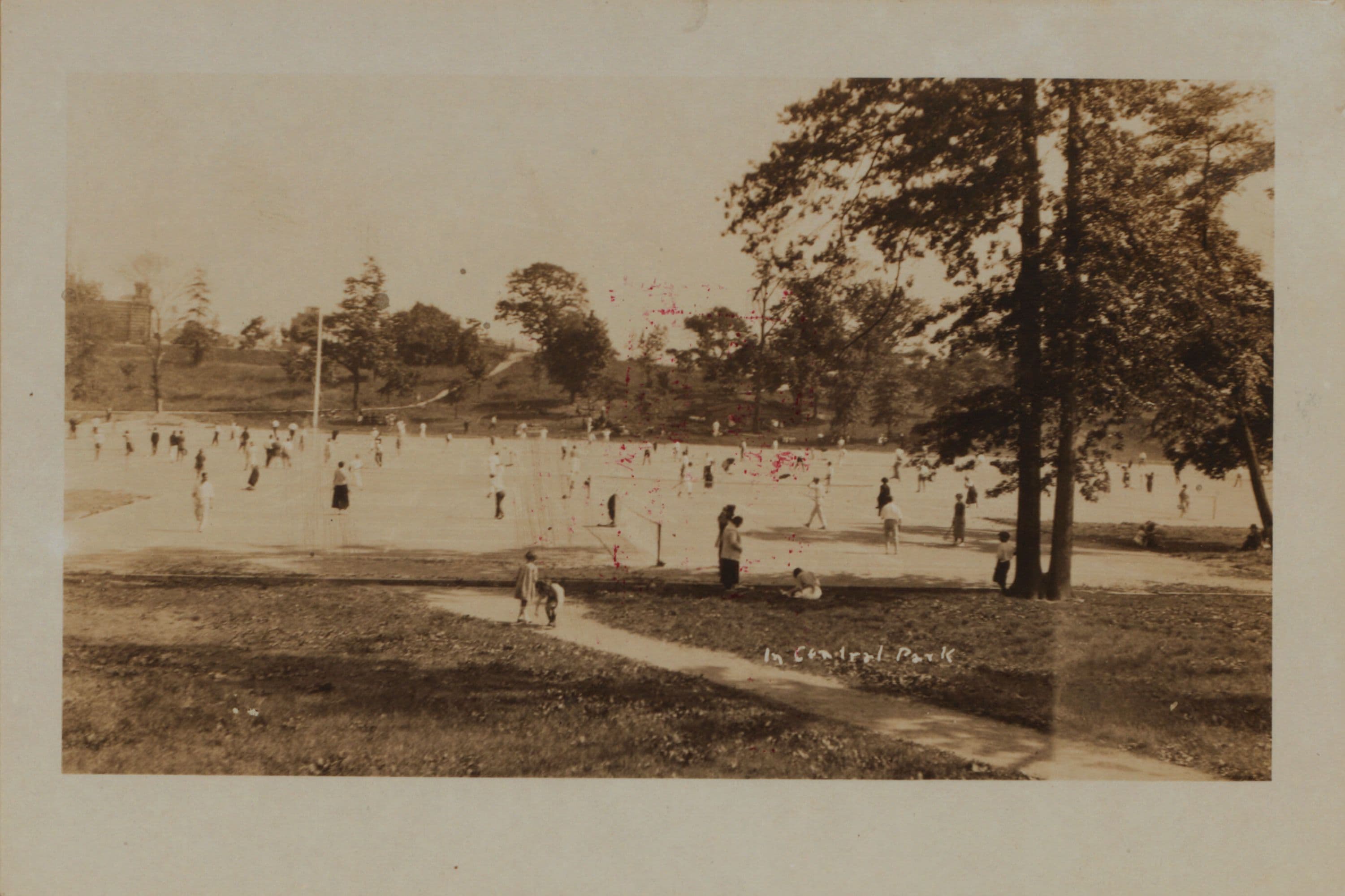 Manhattan: Central Park - Playgrounds [tennis courts in the west central portion of the Park.]