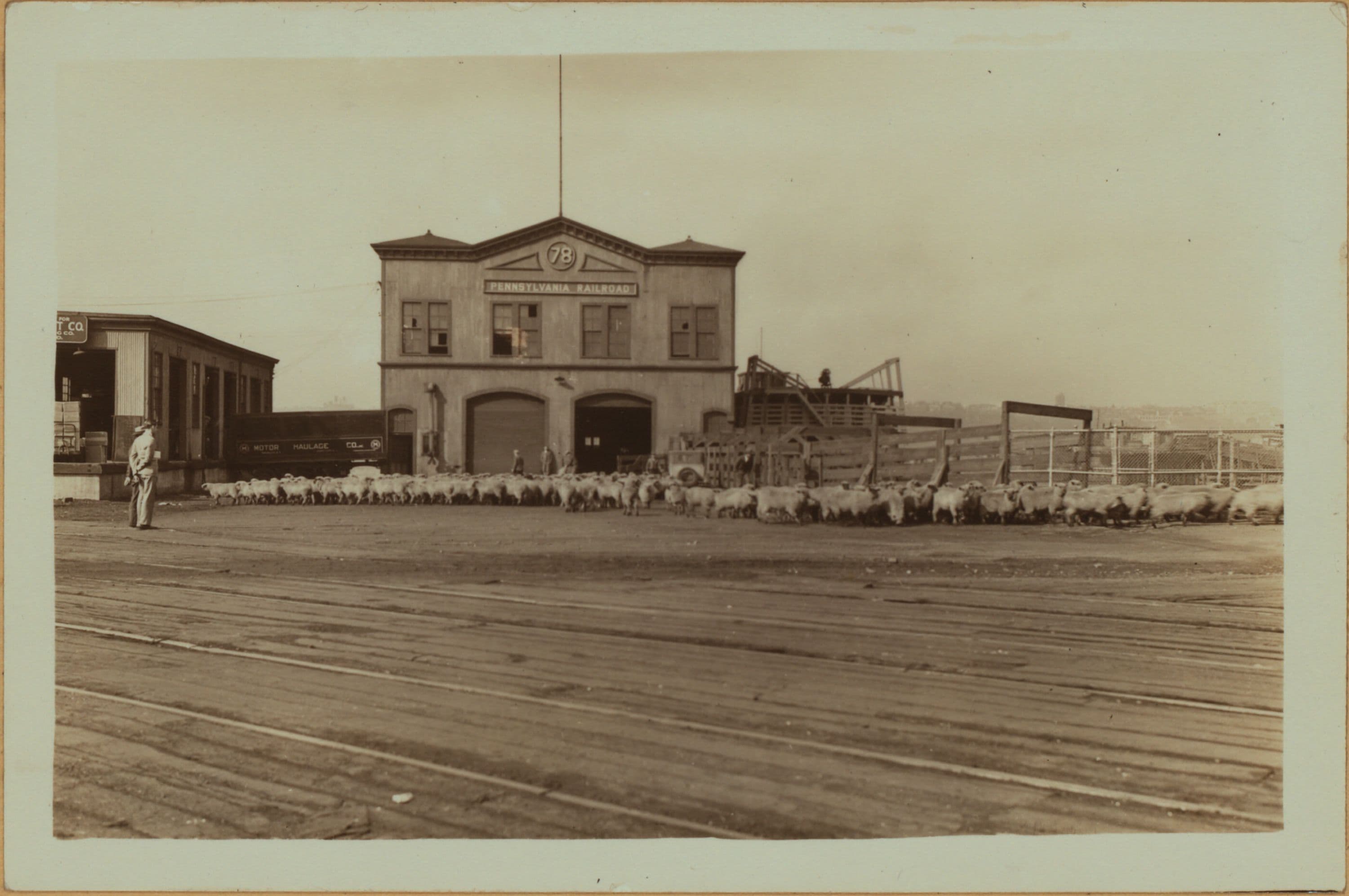 North (Hudson) River - Pier 78 of the Pennsylvania Railroad.