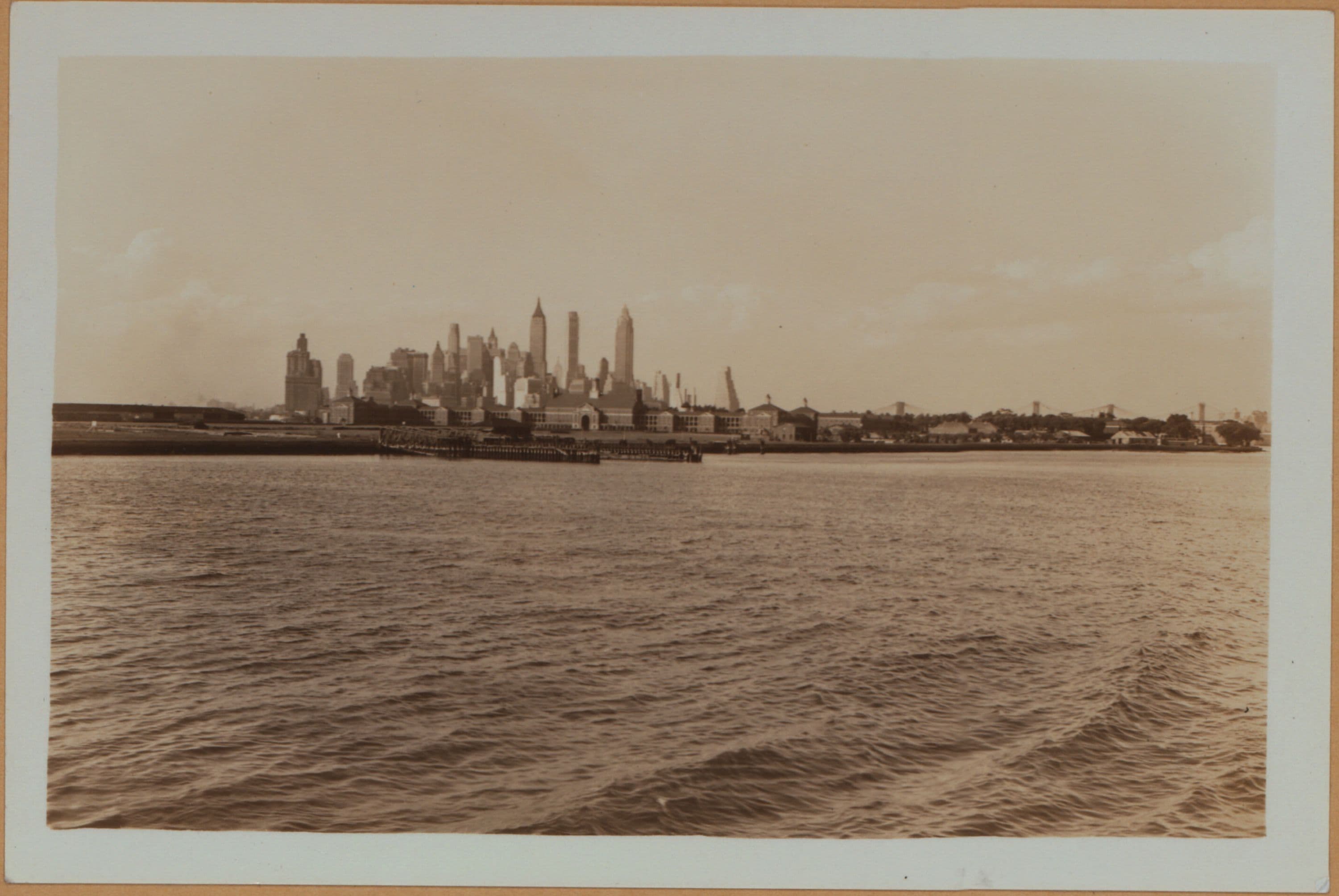 Islands - Governors Island - [View of the island from Buttermilk Channel.]