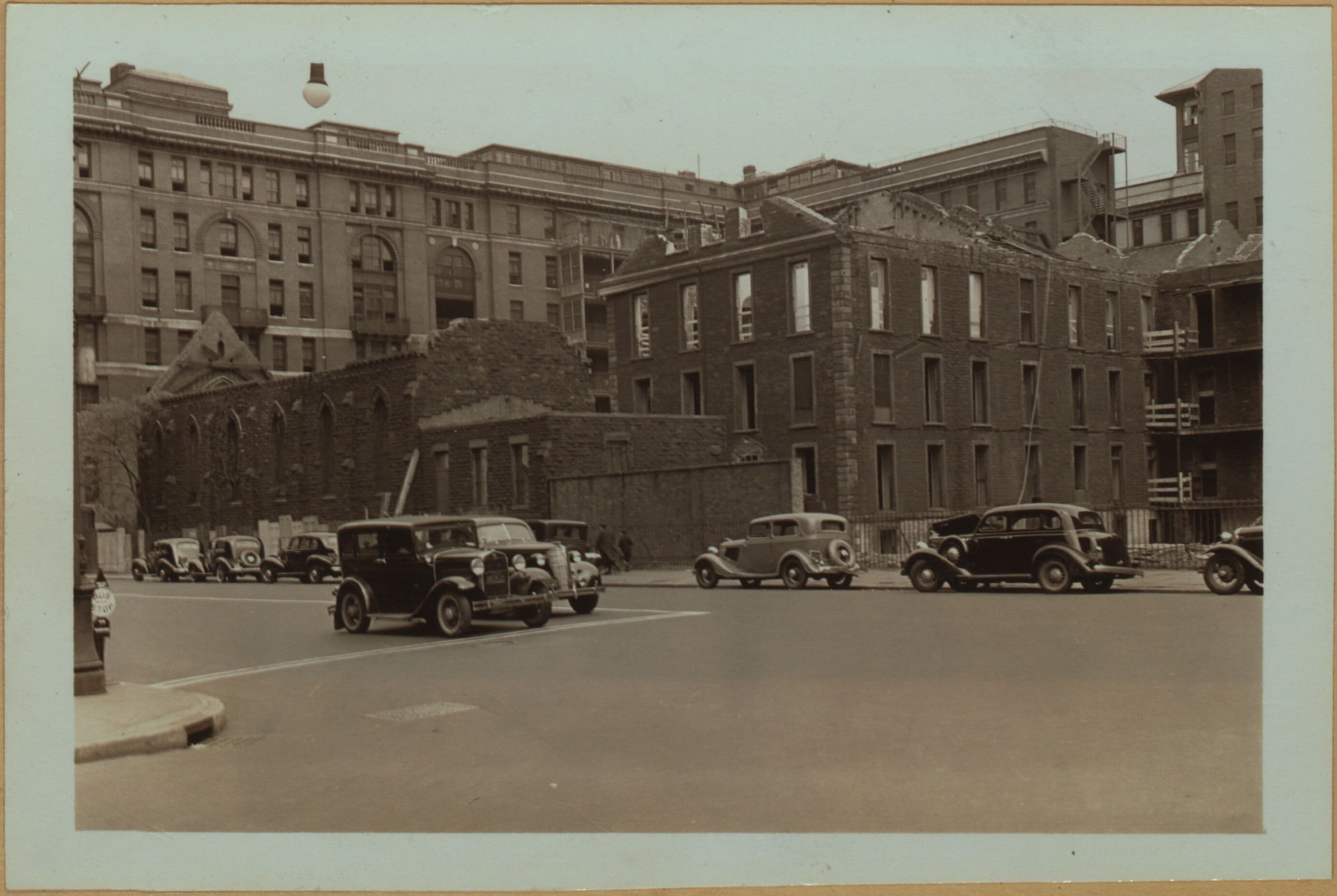 Hospitals - Bellevue Hospital - [Old buildings under demolition.], 1938