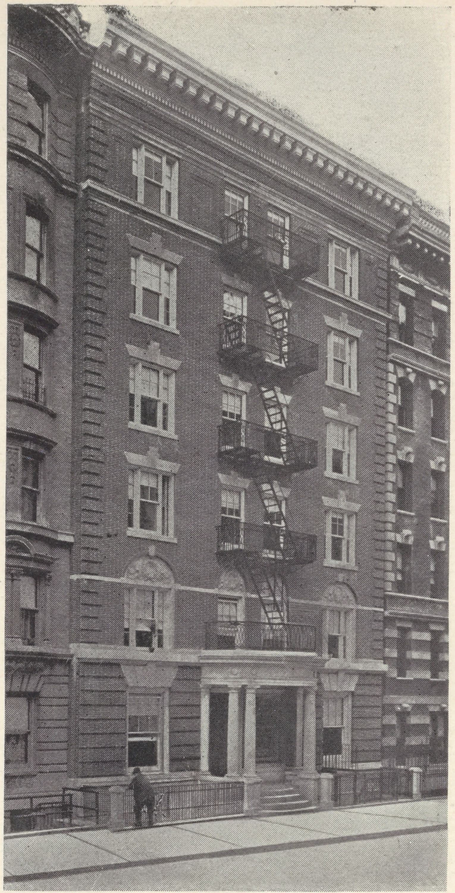 The Allenel, 310 West 93rd Street; Plan of first floor; Plan of upper floors.