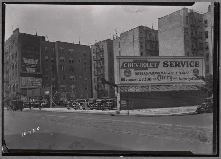 B. F. Curry's Used Car Lot: 4449 Broadway-W 190th St., Manhattan