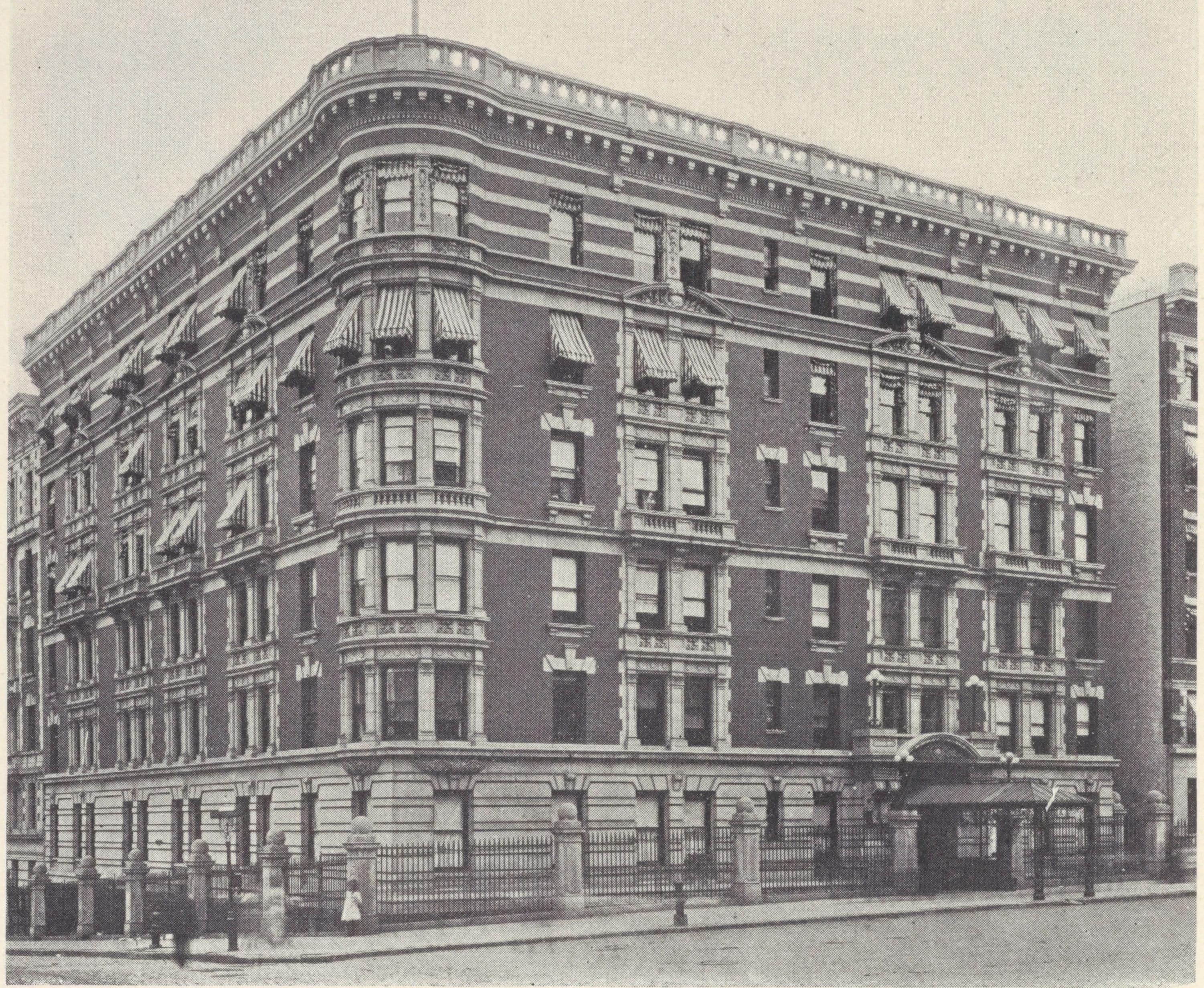 Arthur Hall, northeast corner 96th Street and Madison Avenue; Plan of first floor; Plan of upper floors.