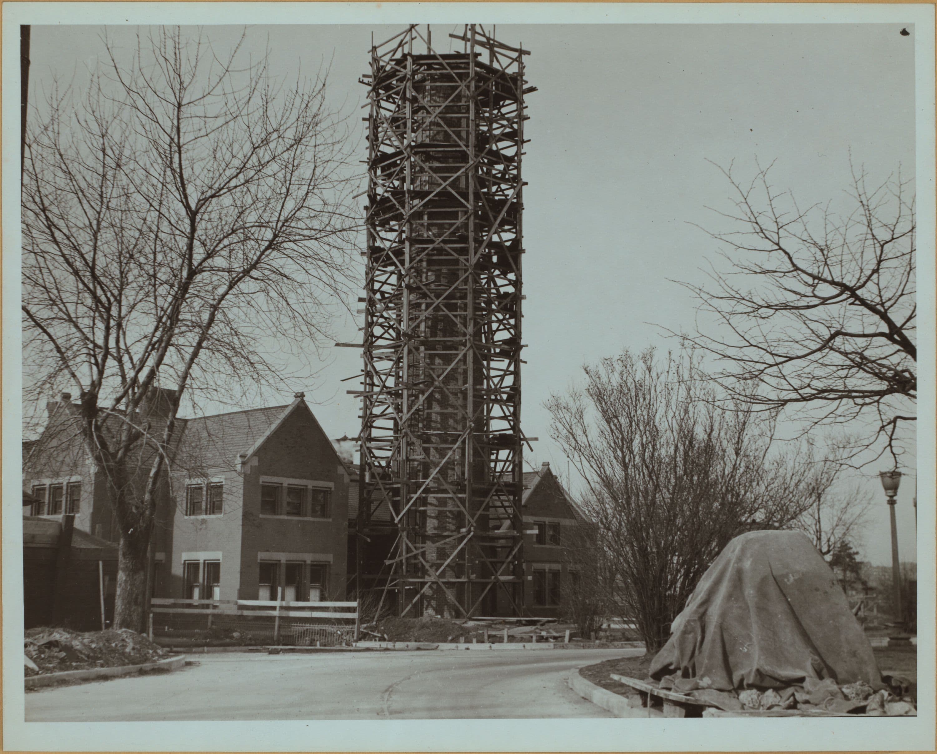 Islands - North Brother Island - [Reconstructing a chimney.]
