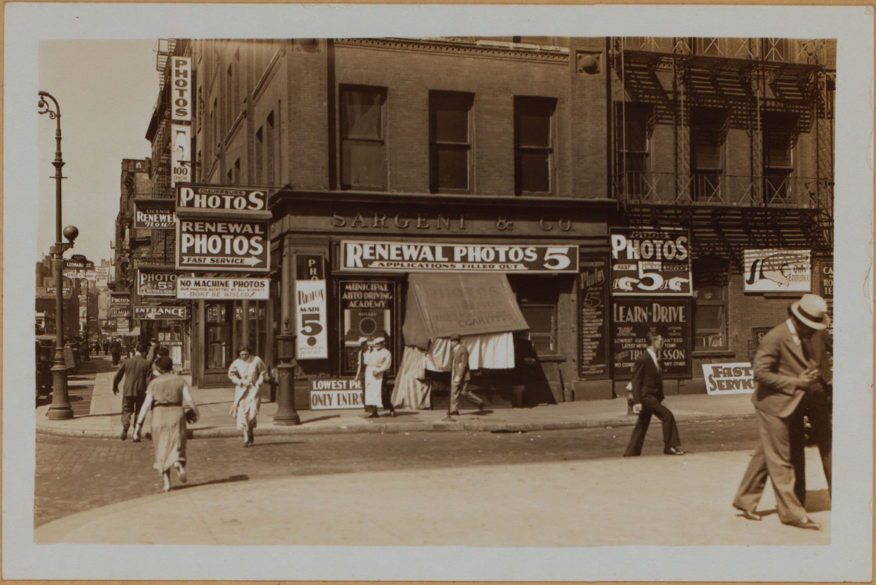Manhattan: Centre Street - Leonard Street, 1933