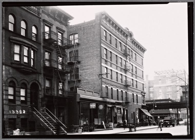 Tenements and storefronts: W. 136th St - 8th Ave., Manhattan