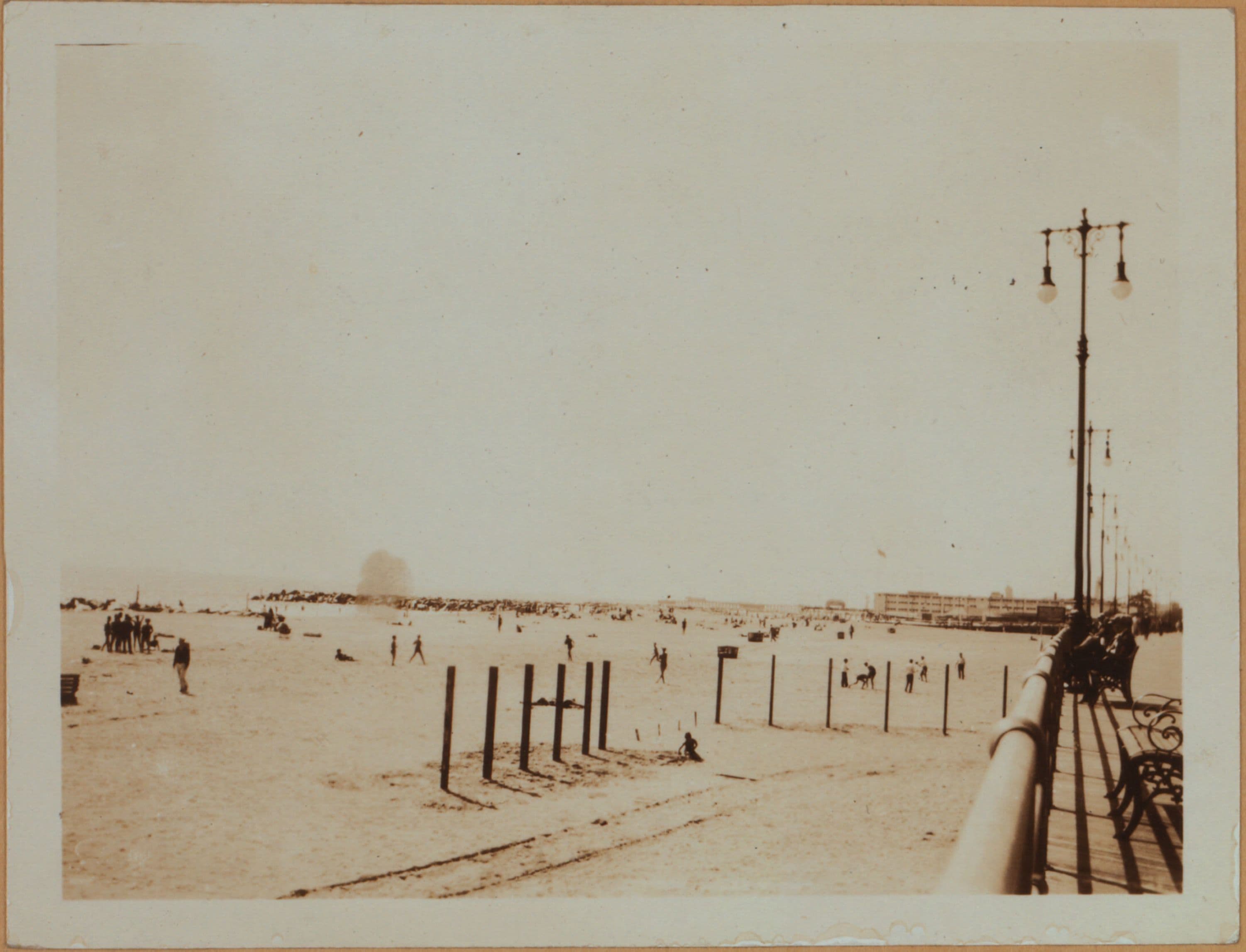 Islands - Coney Island - [Riegelmann boardwalk - Coney Island beach.]