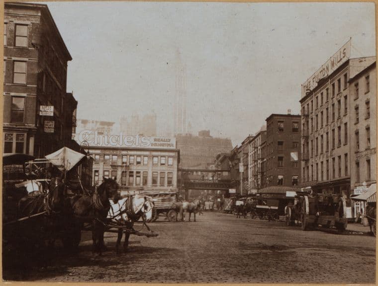 Manhattan: Fulton Street - Front Street, 1914