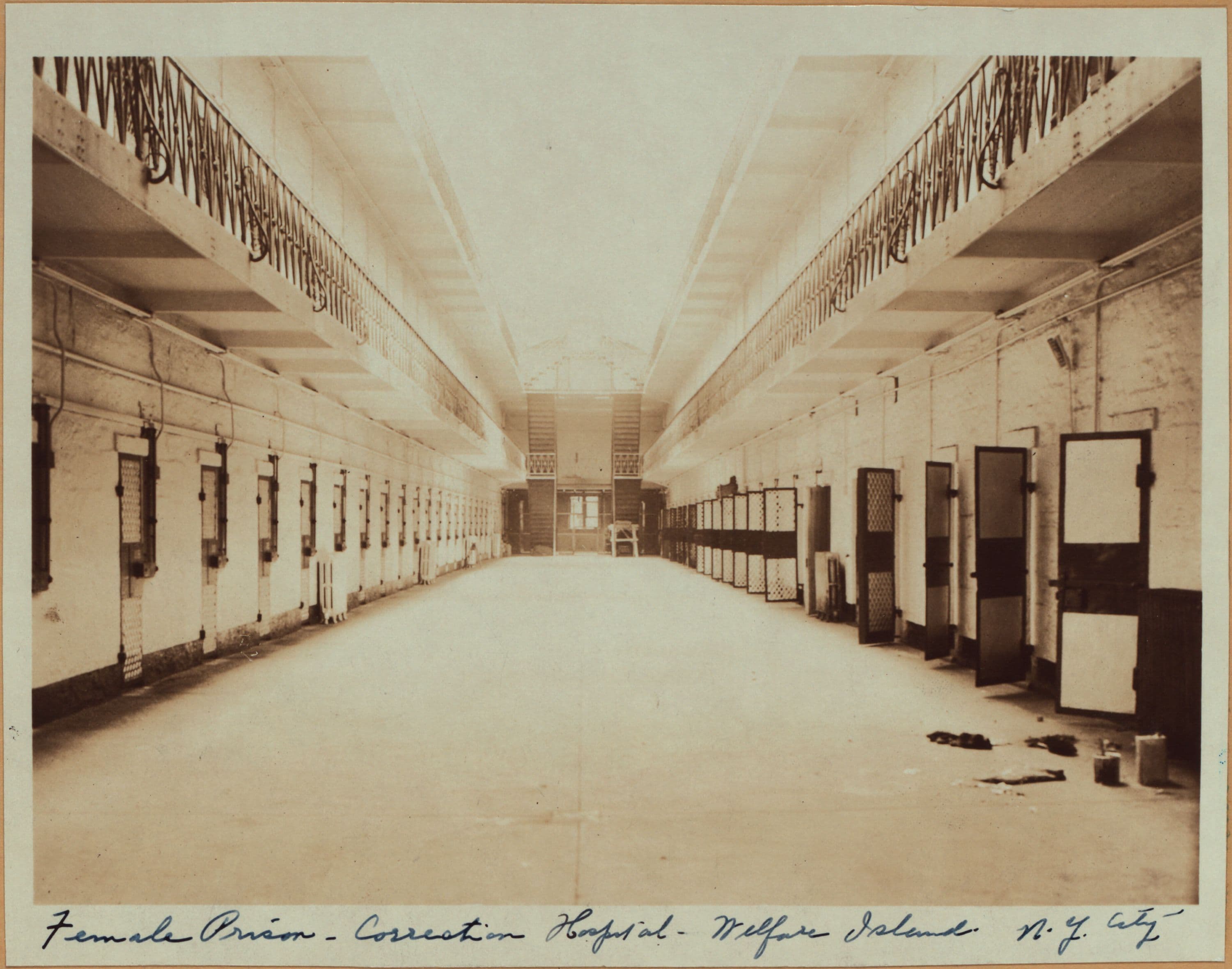 Manhattan: Welfare Island - Correction hospital - Cells of female inmates.