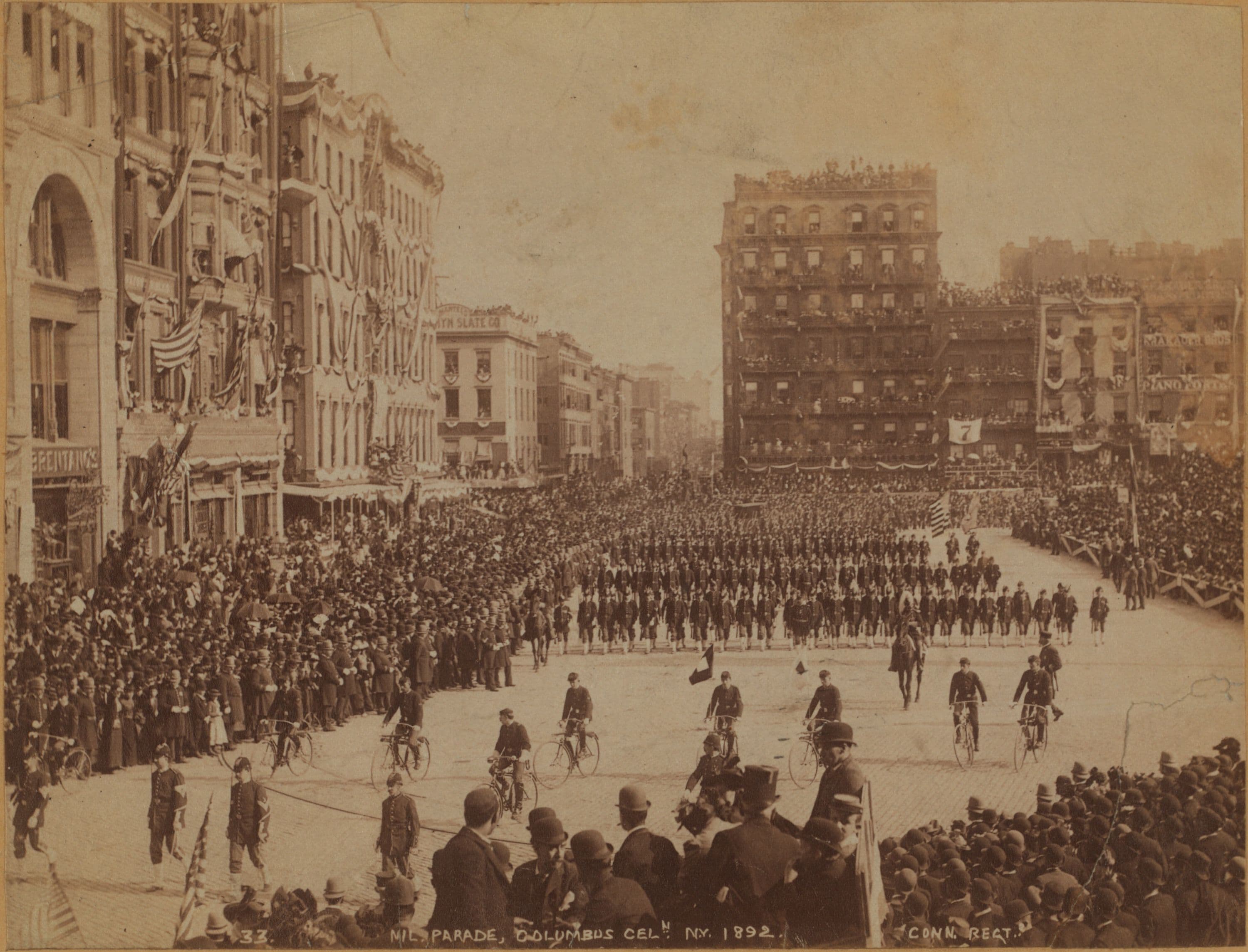 Celebrations - Parades - Municipal Events - Columbus Day., 1892