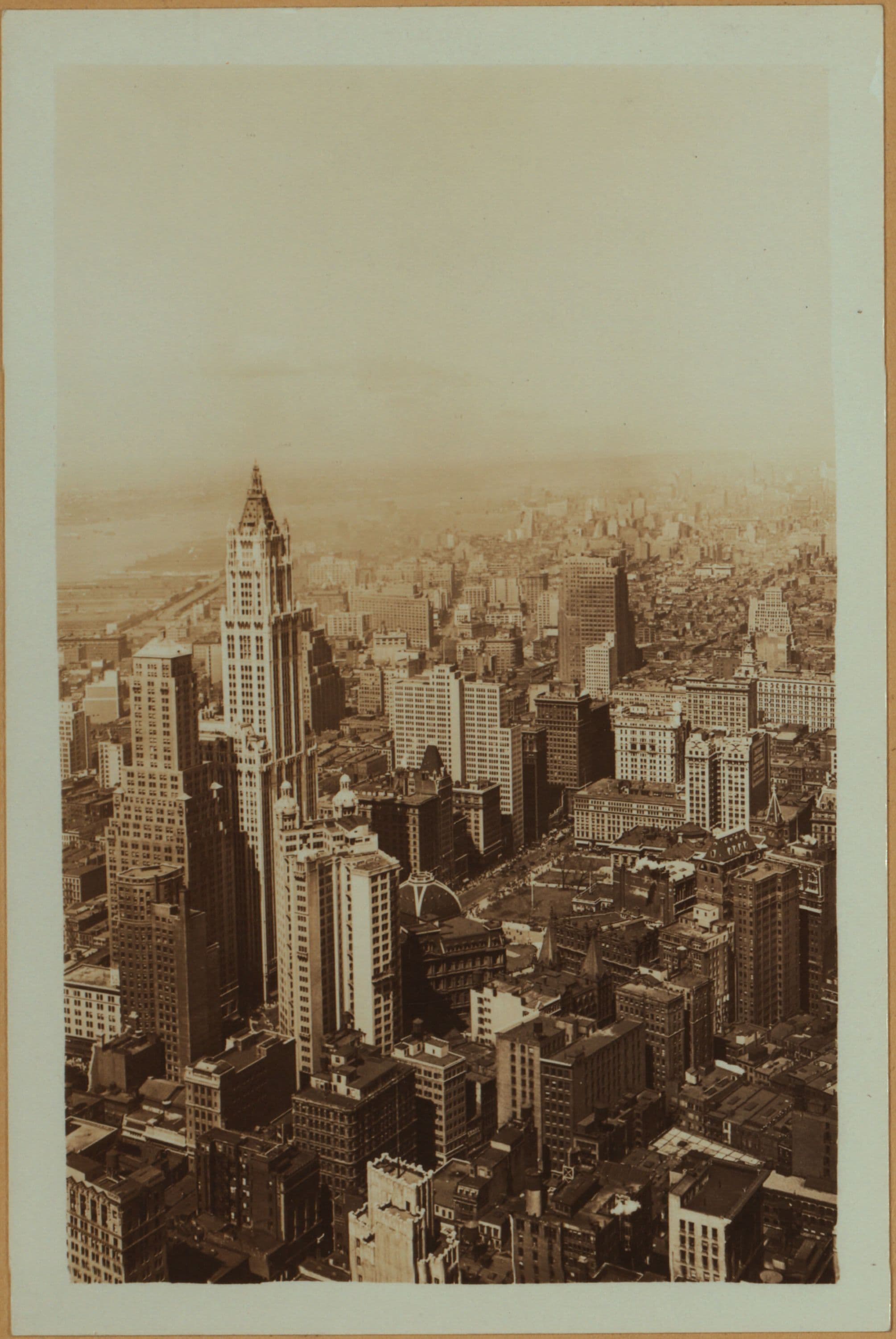 General view - [Manhattan - Between Pine and Cedar Streets - 60 Wall Street Tower (Northwest).], 1933