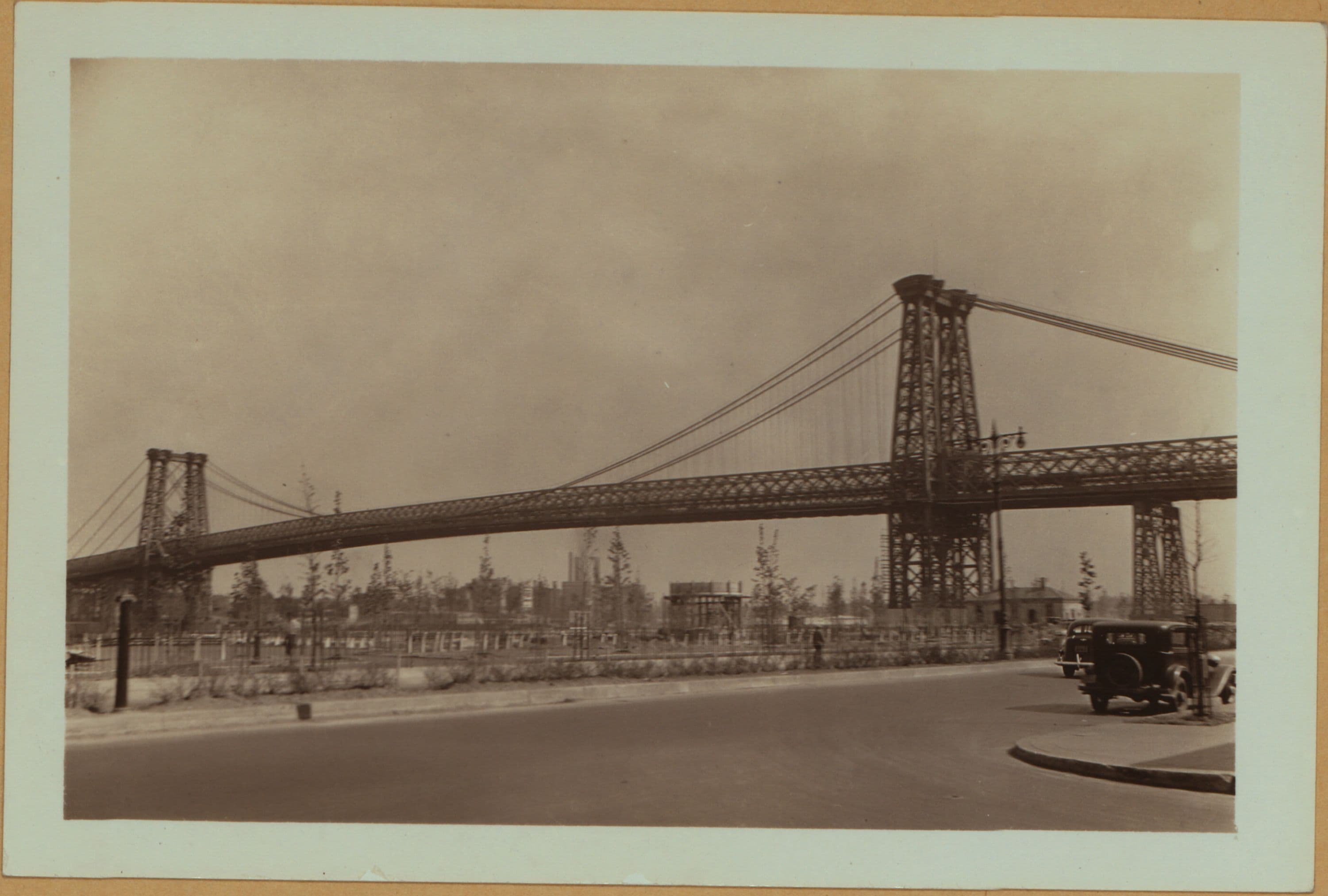 Bridges - Williamsburg Bridge - [View of the bridge from Stanton and Rivington Streets.]