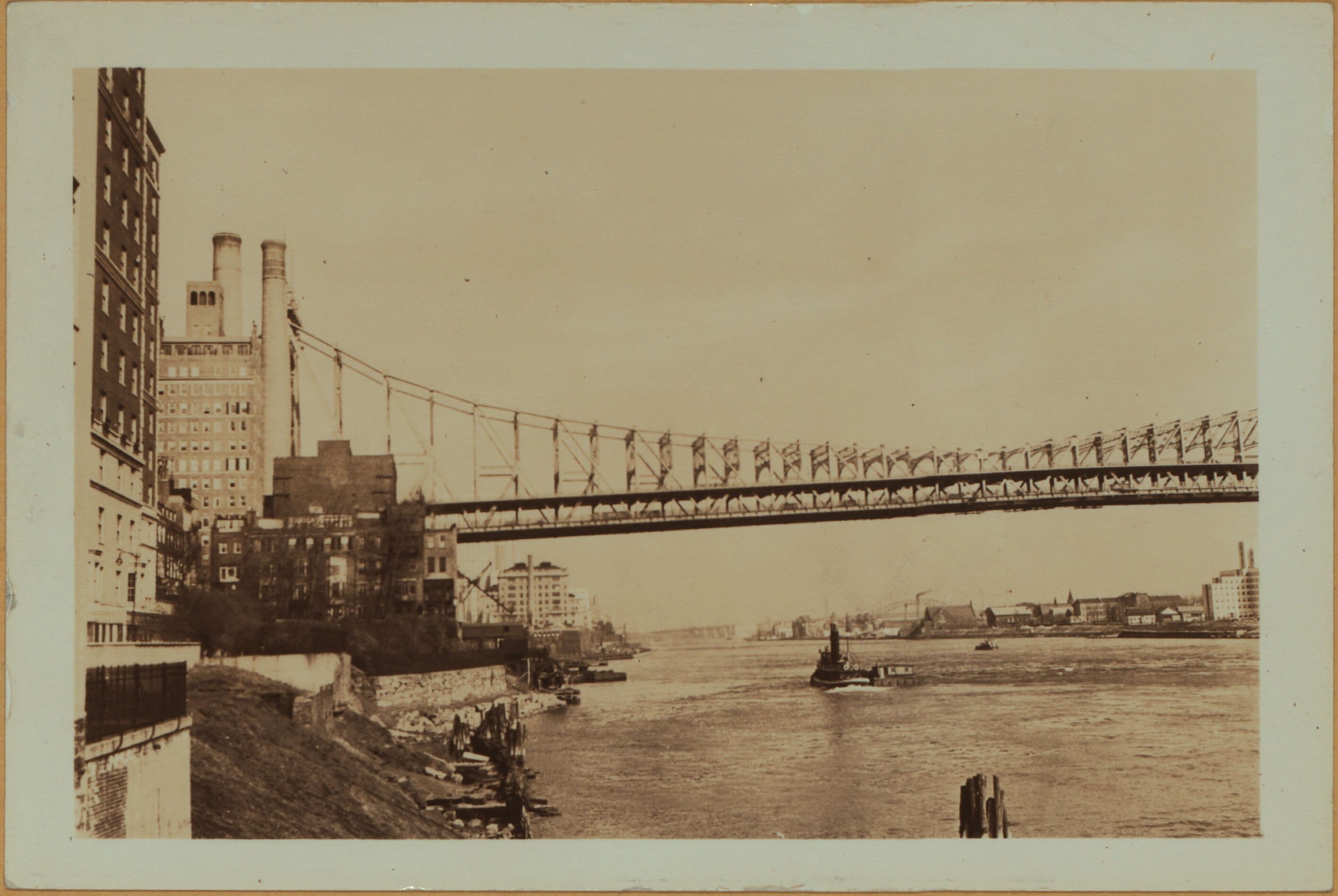 East River - Manhattan shore [from East 55th Street.]