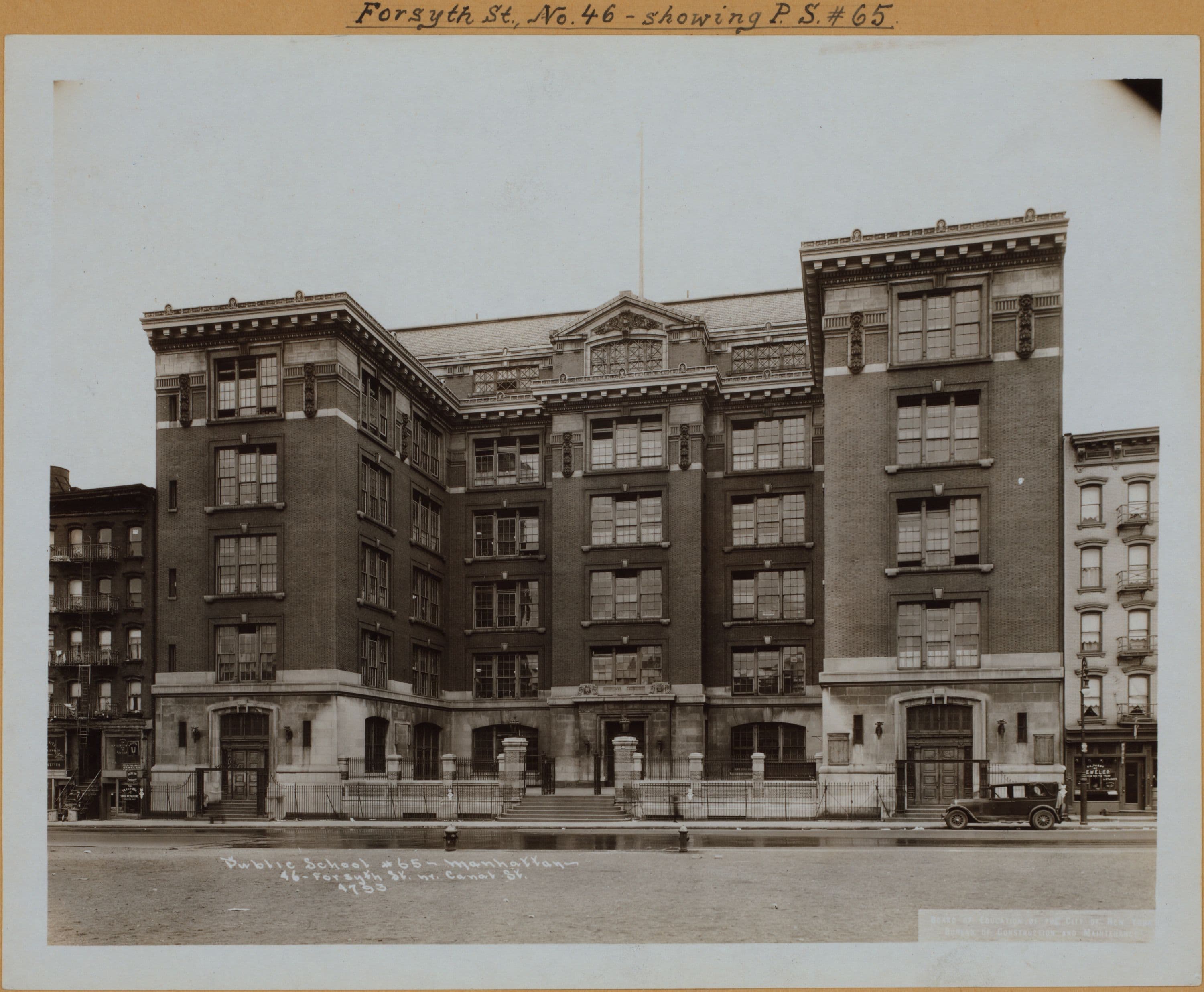 Manhattan: Forsyth Street - Canal Street, 1920