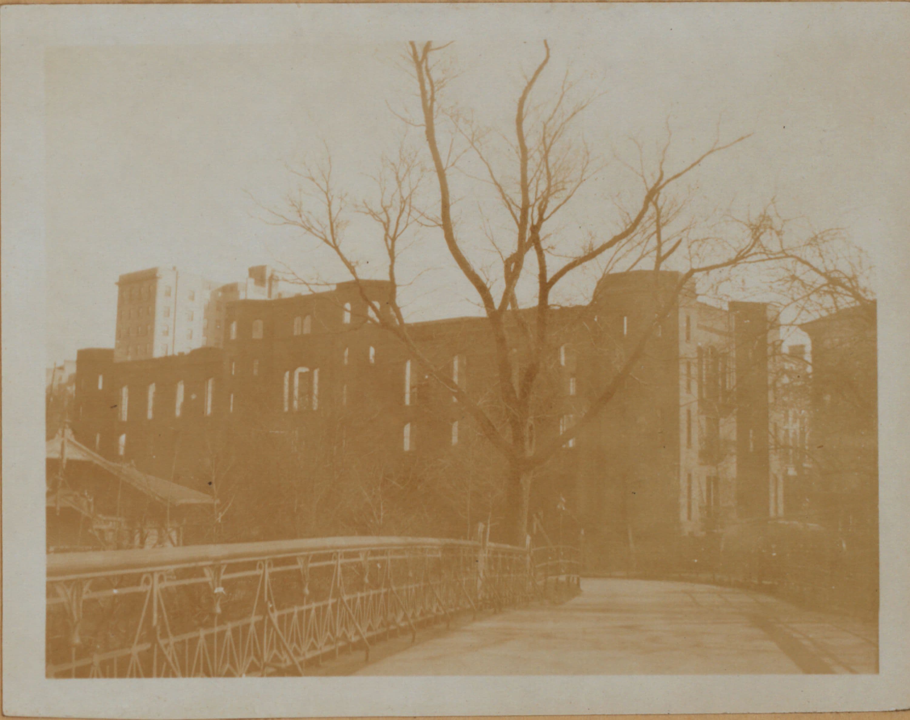 Manhattan: Central Park - [View of the Arsenal Building.], 1924