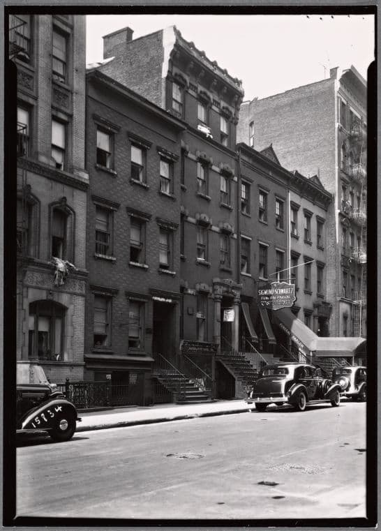 Tenements; Sigmund Schwartz Funeral Parlor: 312 E. 5th St.-1st Av-2nd Av, Manhattan
