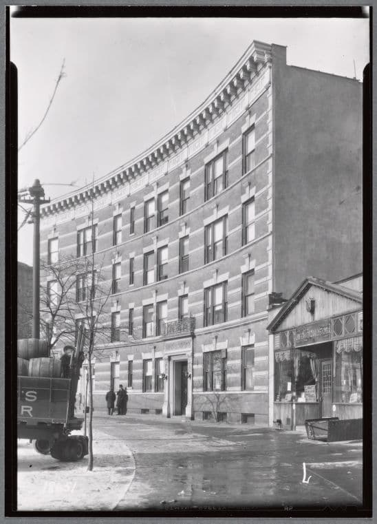 Bryna Court Apartment; Lennie's Café: 195 Prospect Park West-14th St-15 St., Brooklyn