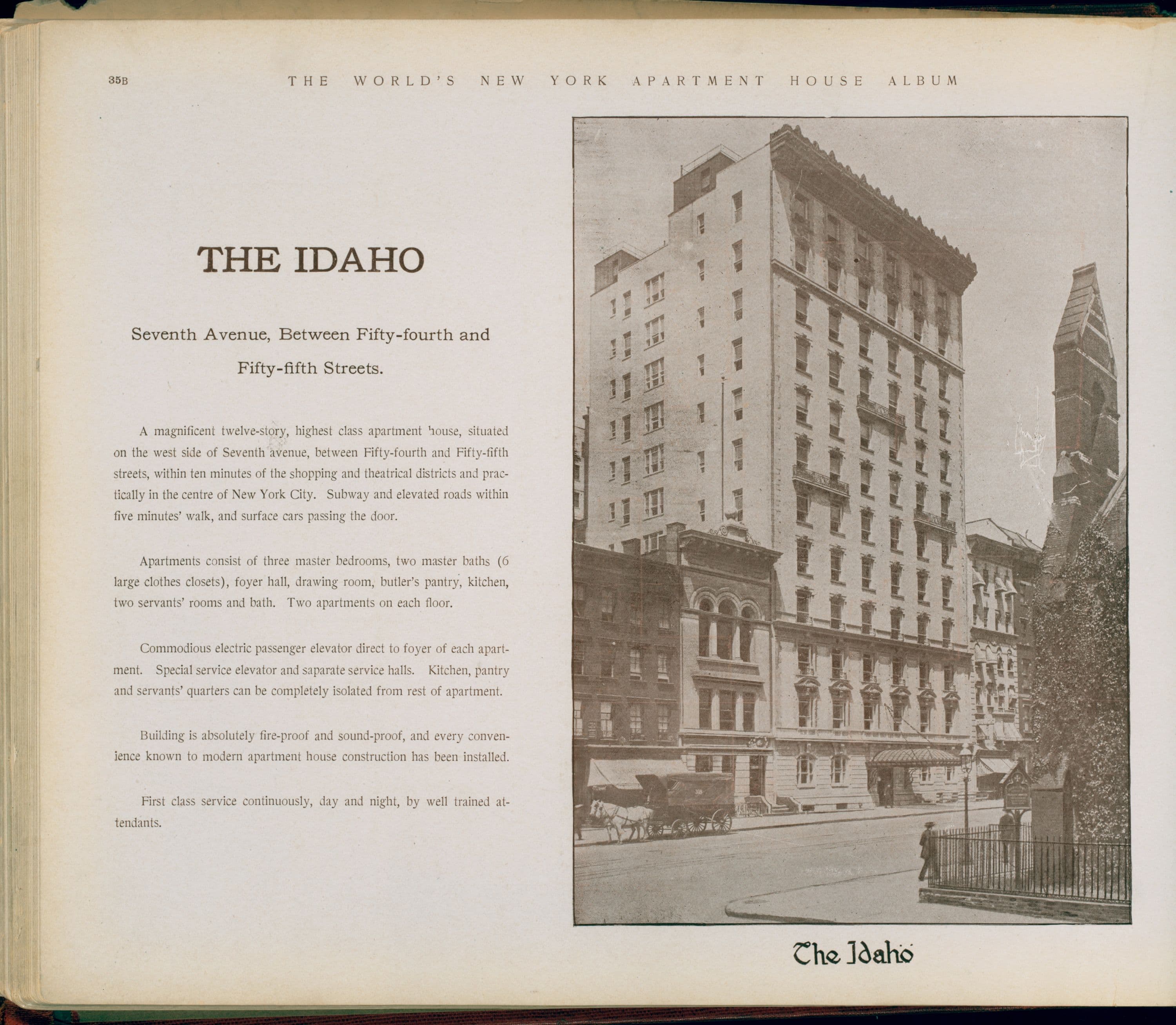 The Idaho. Seventh Avenue, between Fifty-fourth and Fifty-fifth Streets.