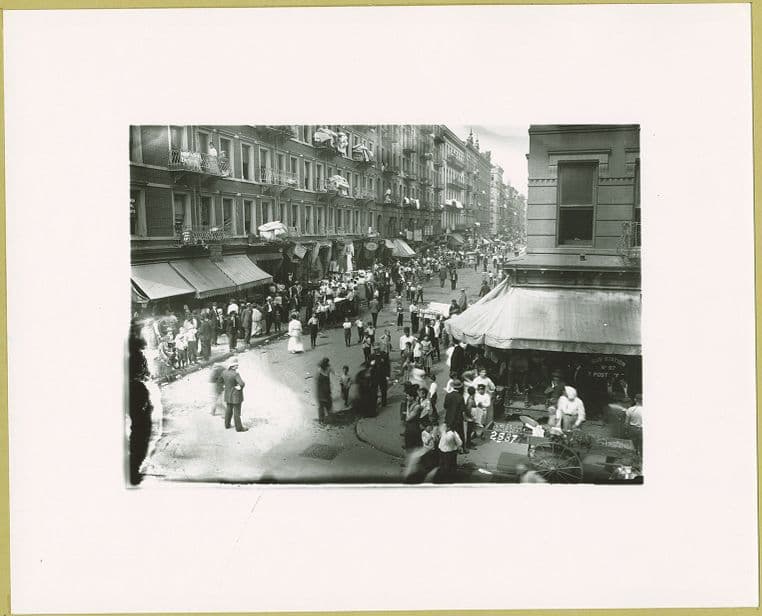 Rivington St. at Orchard St. c. 1910.