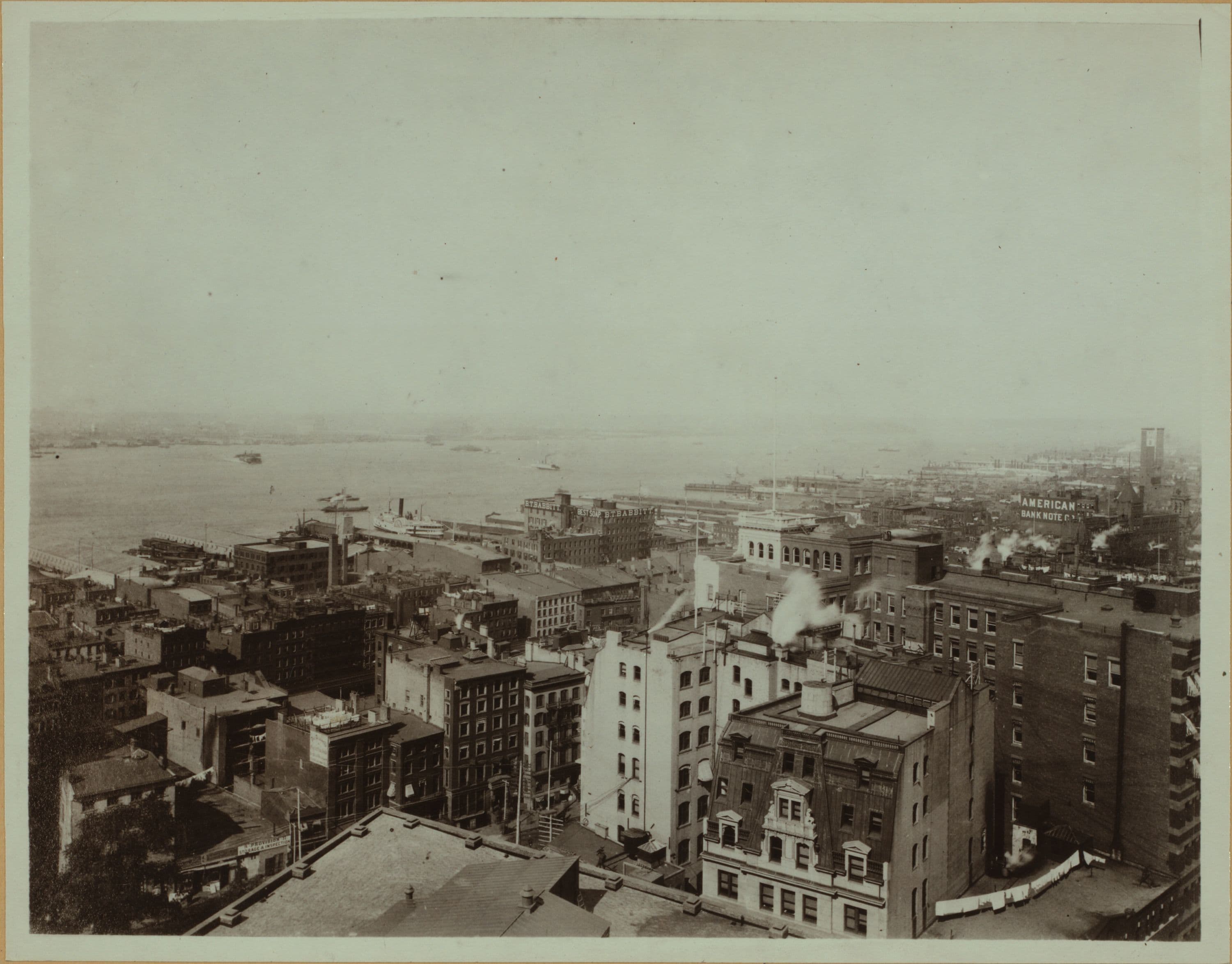 General view - [Downtown Manhattan and Hudson River.]