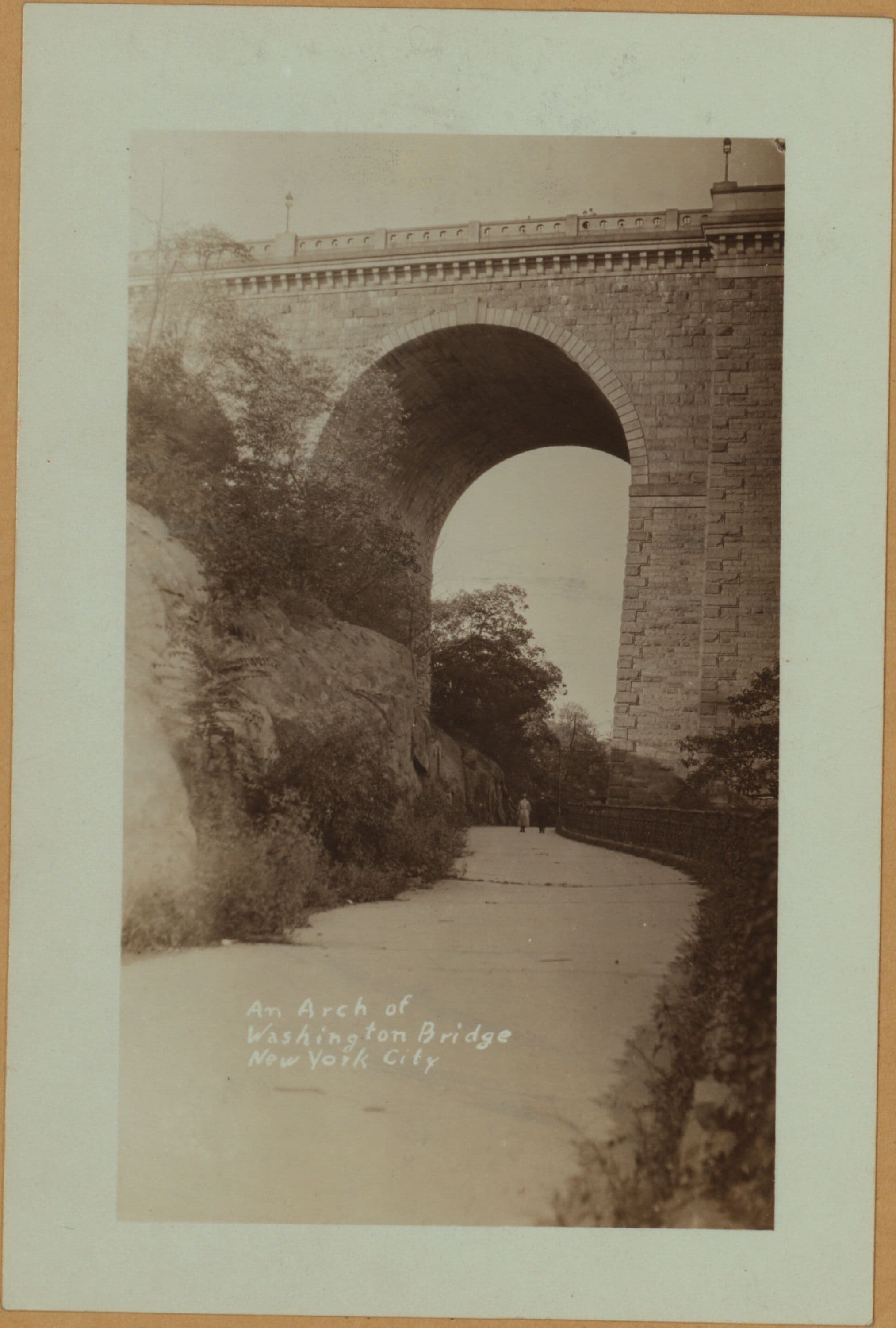 Bridges - Washington Bridge - [Manhattan end - View of a single arch.]