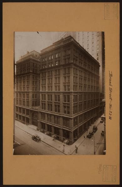 Manhattan: Broad Street - Exchange Place, 1922