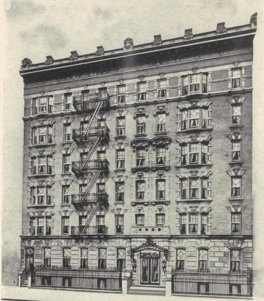 The Porthos and the Athos, 146-148 and 152-154 West 118th Street ; Plan of first floor; Plan of upper floors., 1908