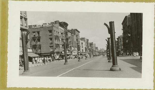 First Avenue - 8th Street looking north, 1942-08-24