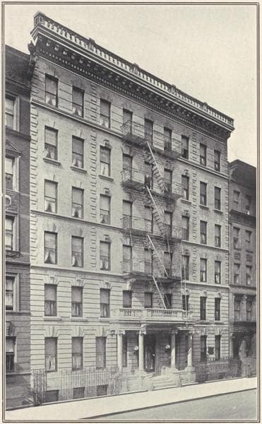 The Lincoln, 306-310 West 51st Street; Plan of first floor; Plan of upper floors., 1908