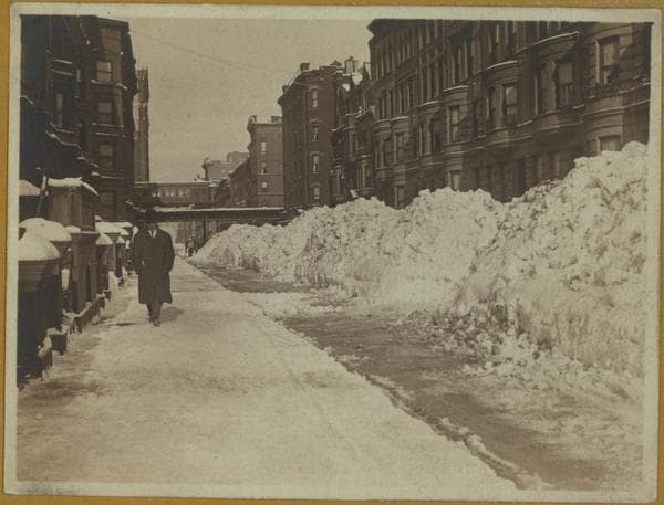 Snowstorms - Near Central Park., 1909