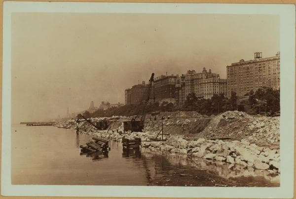 North (Hudson) River - Shore and skyline - Manhattan - 59th Street - George Washington Bridge., 1929–1935