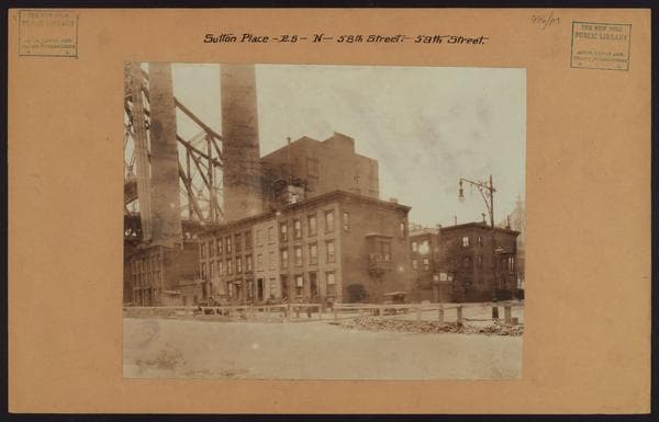 Manhattan: Sutton Place - 58th Street, 1925