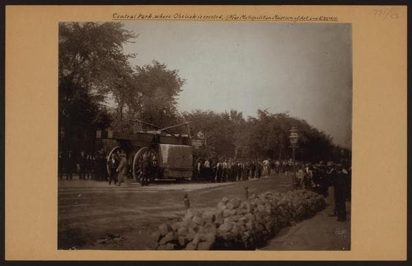 General view - Manhattan - Central Park - Where the Obelisk is erected.