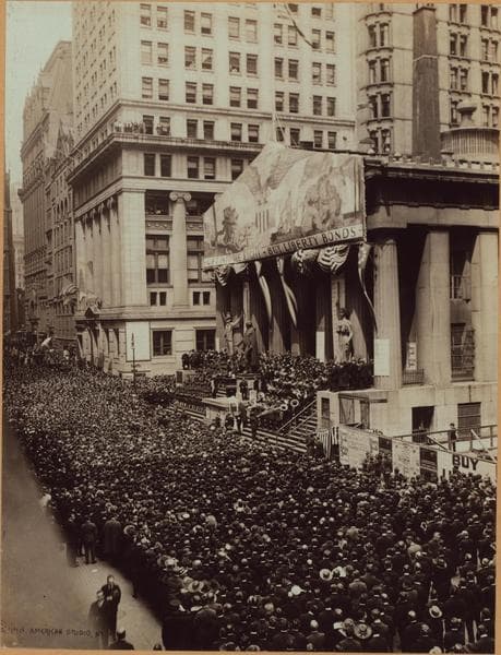 Manhattan: Wall Street - Nassau Street, 1917
