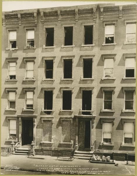 119th Street (East) #327, looking north, 1935-05-25