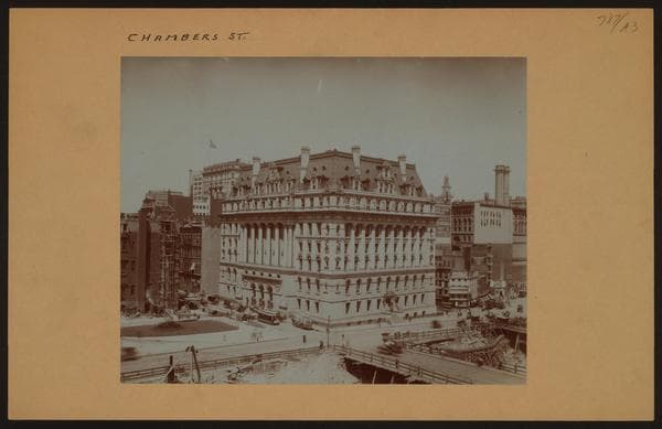 Manhattan: Chambers Street - Centre Street, 1908