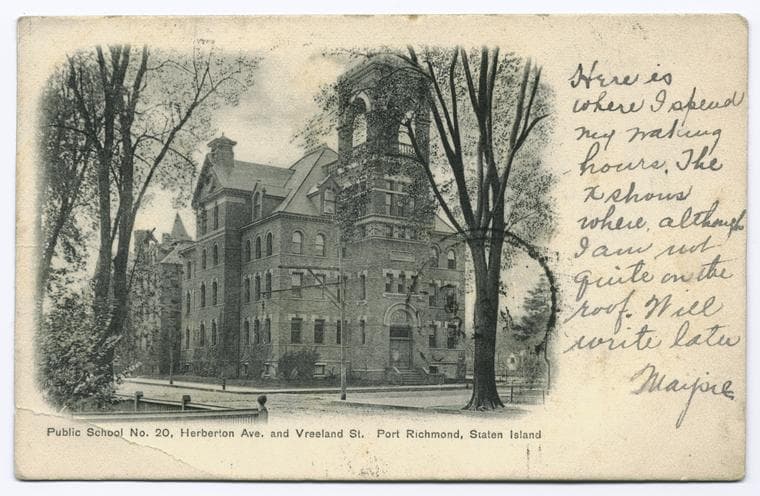 Public School No. 20, Herverton Ave, and Vreeland St. Port Richmond, Staten Island