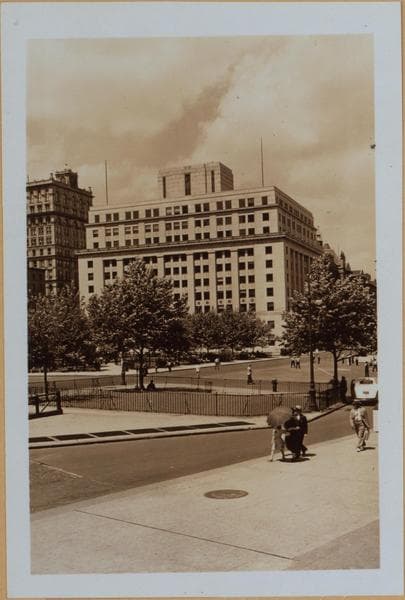 Manhattan: Worth Street - Center Street, 1938