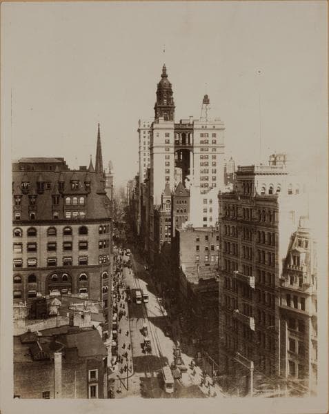 Manhattan: Broadway - Morris Street, 1896