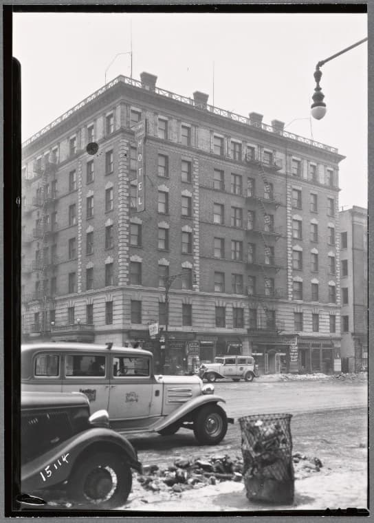 Dewey Square Hotel: 7th Ave. - W. 117th St., Manhattan, 1936
