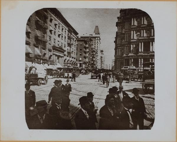 Manhattan: Broadway - Vesey Street, 1895