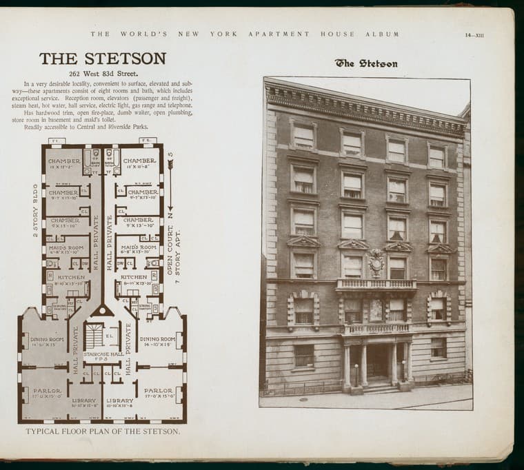 The Stetson. 262 West 83d Street., 1910-03