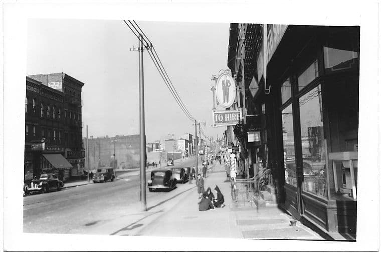 5th Avenue at 6th Street, looking North, Brooklyn, 1941-11-16