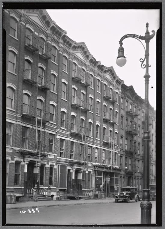 Tenements; Chas. Hinton Grocers: 218 W. 64th St.-Amsterdam-WEA, Manhattan, 1935