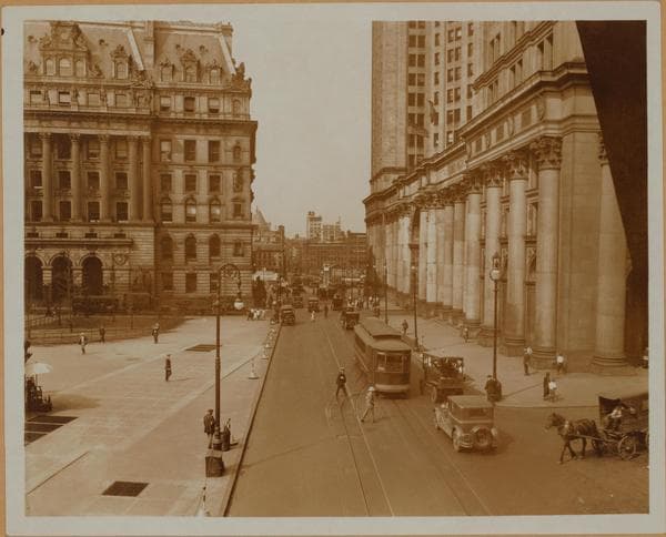 Manhattan: Centre Street - Park Row, 1925