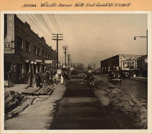 Bronx: Webster Avenue - Gunhill Road (East), 1936